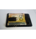 Flat carbon fiber money clip & card holder